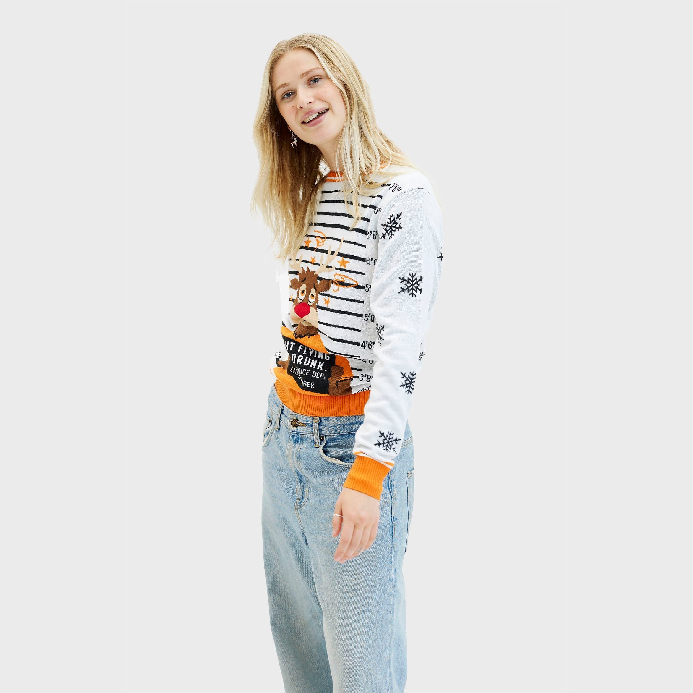 Criminal Rudolph Christmas Sweater โ Women